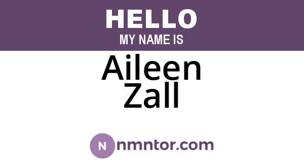 Aileen Zall