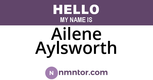 Ailene Aylsworth