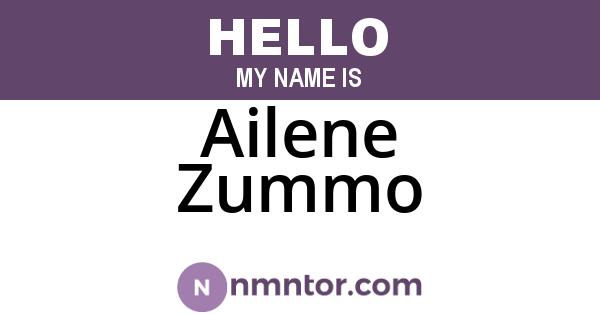 Ailene Zummo