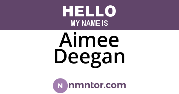 Aimee Deegan