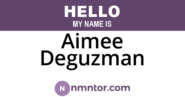 Aimee Deguzman
