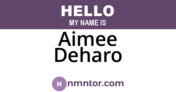 Aimee Deharo