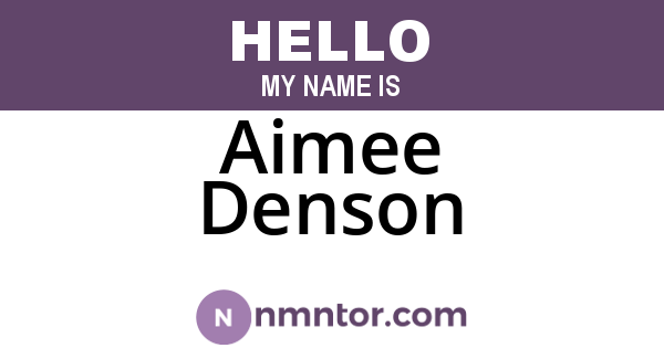 Aimee Denson