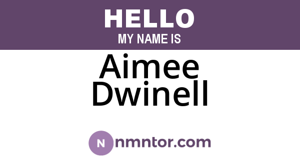 Aimee Dwinell