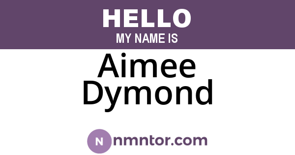 Aimee Dymond