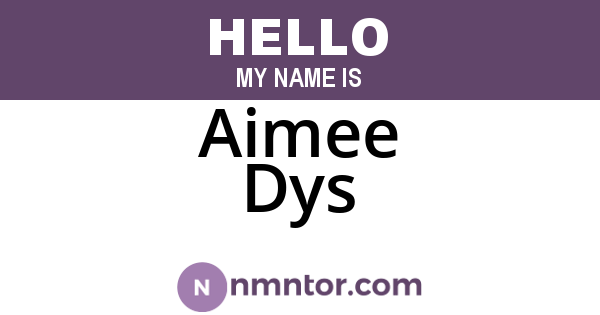 Aimee Dys