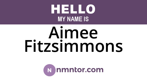 Aimee Fitzsimmons