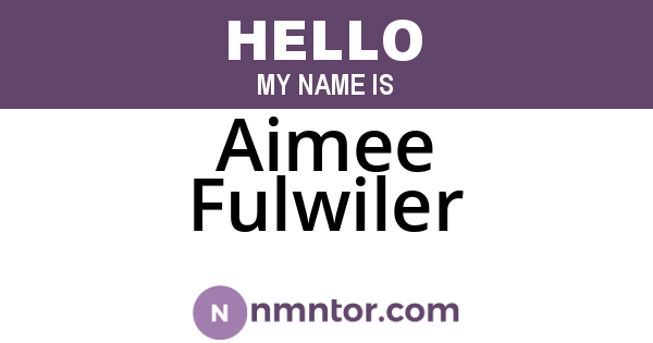 Aimee Fulwiler