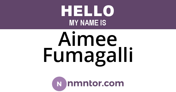 Aimee Fumagalli