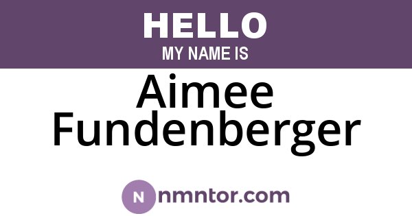 Aimee Fundenberger