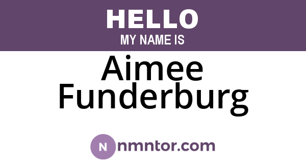 Aimee Funderburg