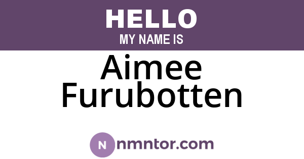 Aimee Furubotten