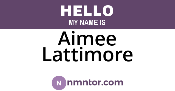 Aimee Lattimore