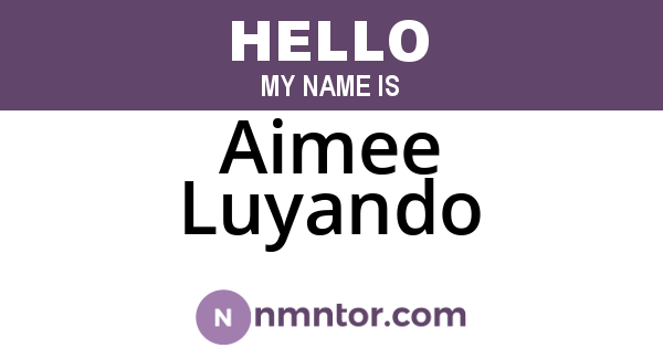 Aimee Luyando