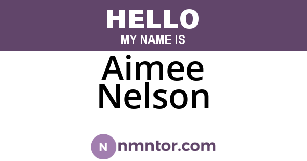 Aimee Nelson
