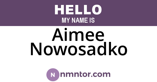 Aimee Nowosadko