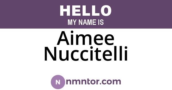 Aimee Nuccitelli