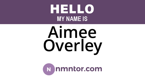 Aimee Overley