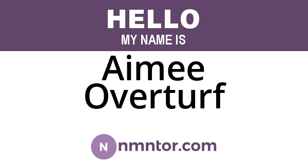 Aimee Overturf