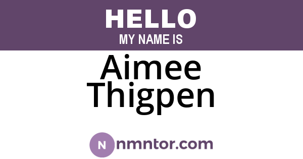 Aimee Thigpen