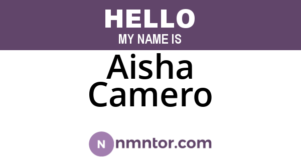 Aisha Camero