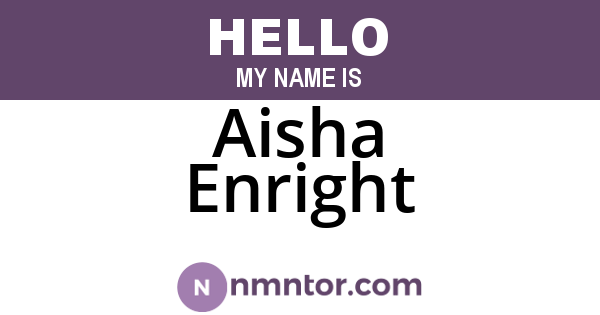 Aisha Enright