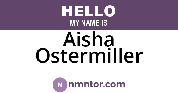 Aisha Ostermiller