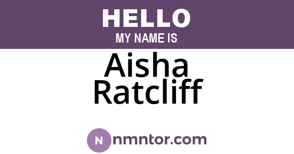 Aisha Ratcliff
