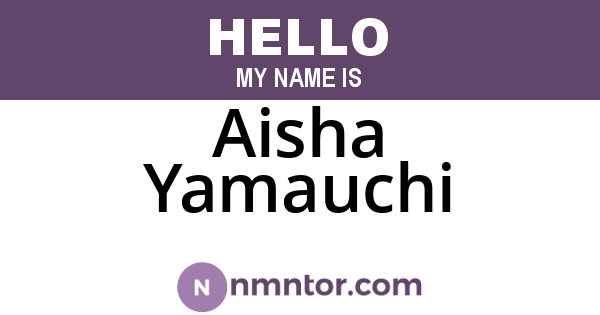 Aisha Yamauchi
