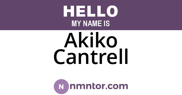 Akiko Cantrell