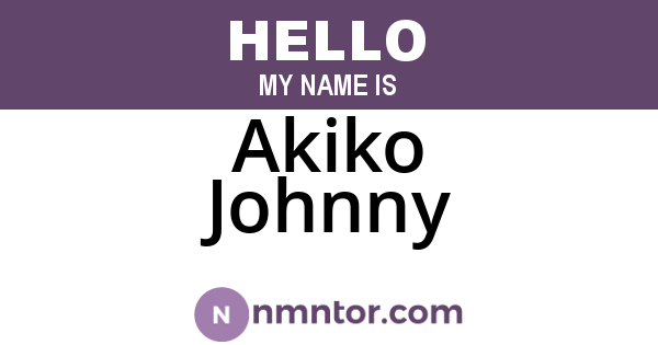 Akiko Johnny