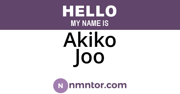 Akiko Joo