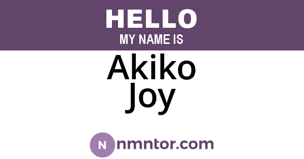 Akiko Joy