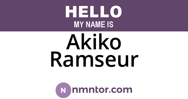 Akiko Ramseur