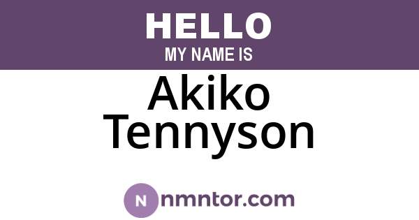 Akiko Tennyson