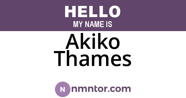 Akiko Thames