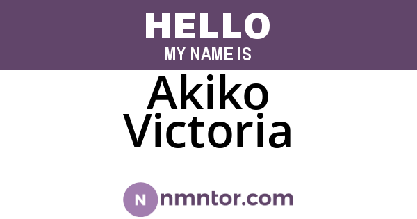 Akiko Victoria