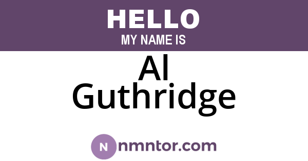 Al Guthridge
