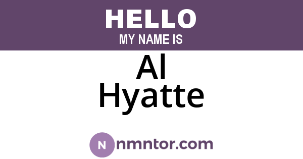 Al Hyatte