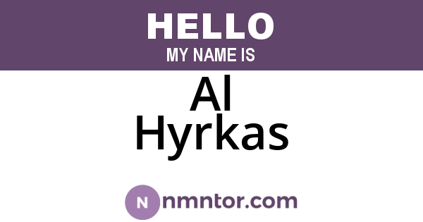 Al Hyrkas
