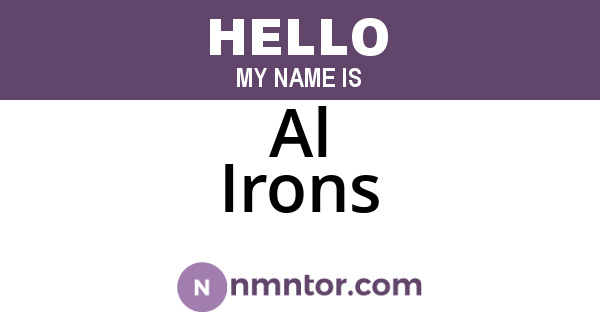 Al Irons
