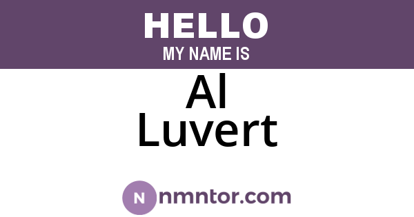 Al Luvert
