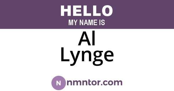 Al Lynge