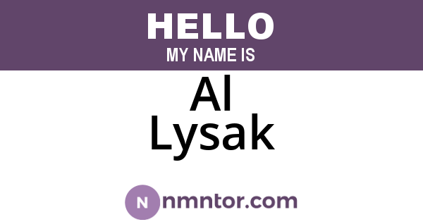 Al Lysak