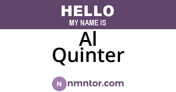 Al Quinter