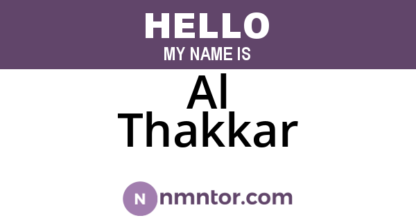 Al Thakkar