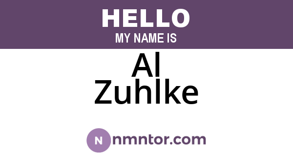 Al Zuhlke