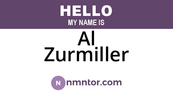 Al Zurmiller