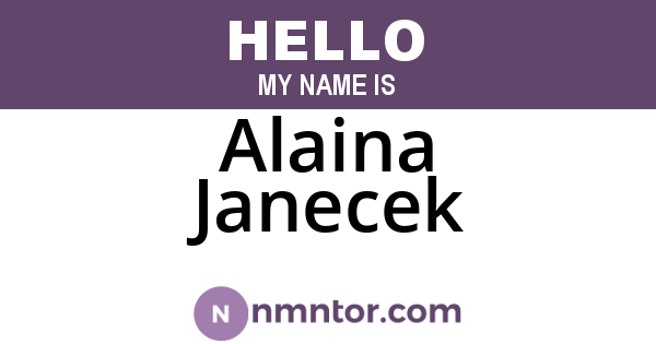 Alaina Janecek