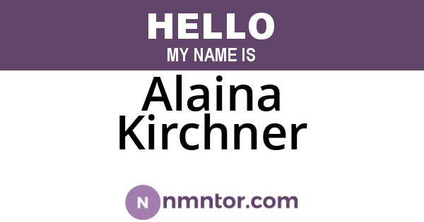 Alaina Kirchner